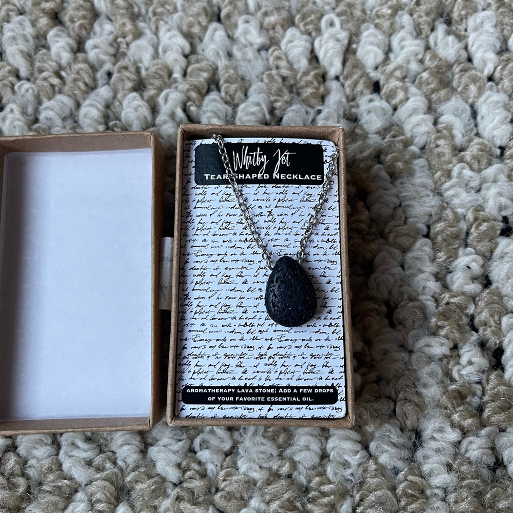 Lava stone essential oil diffuser necklace